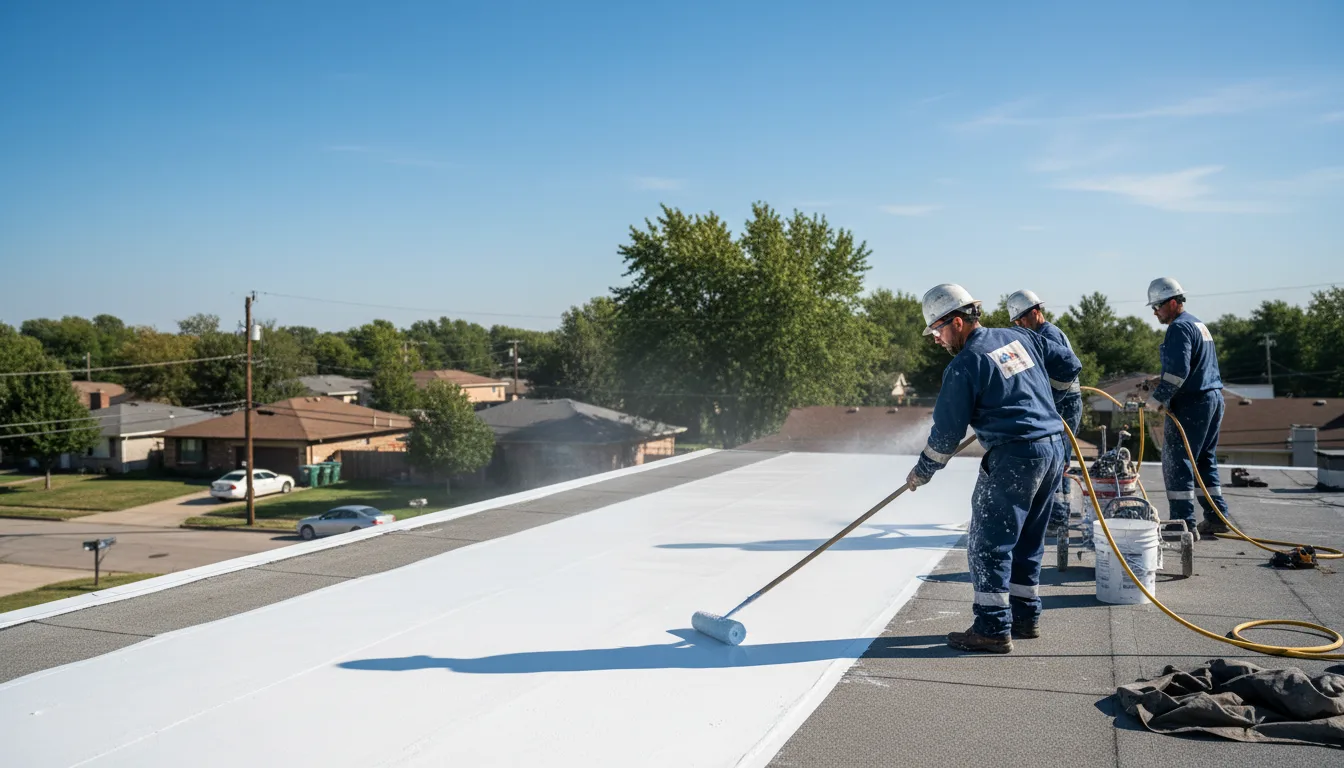 Commercial roof coating in Davy, WV near me
